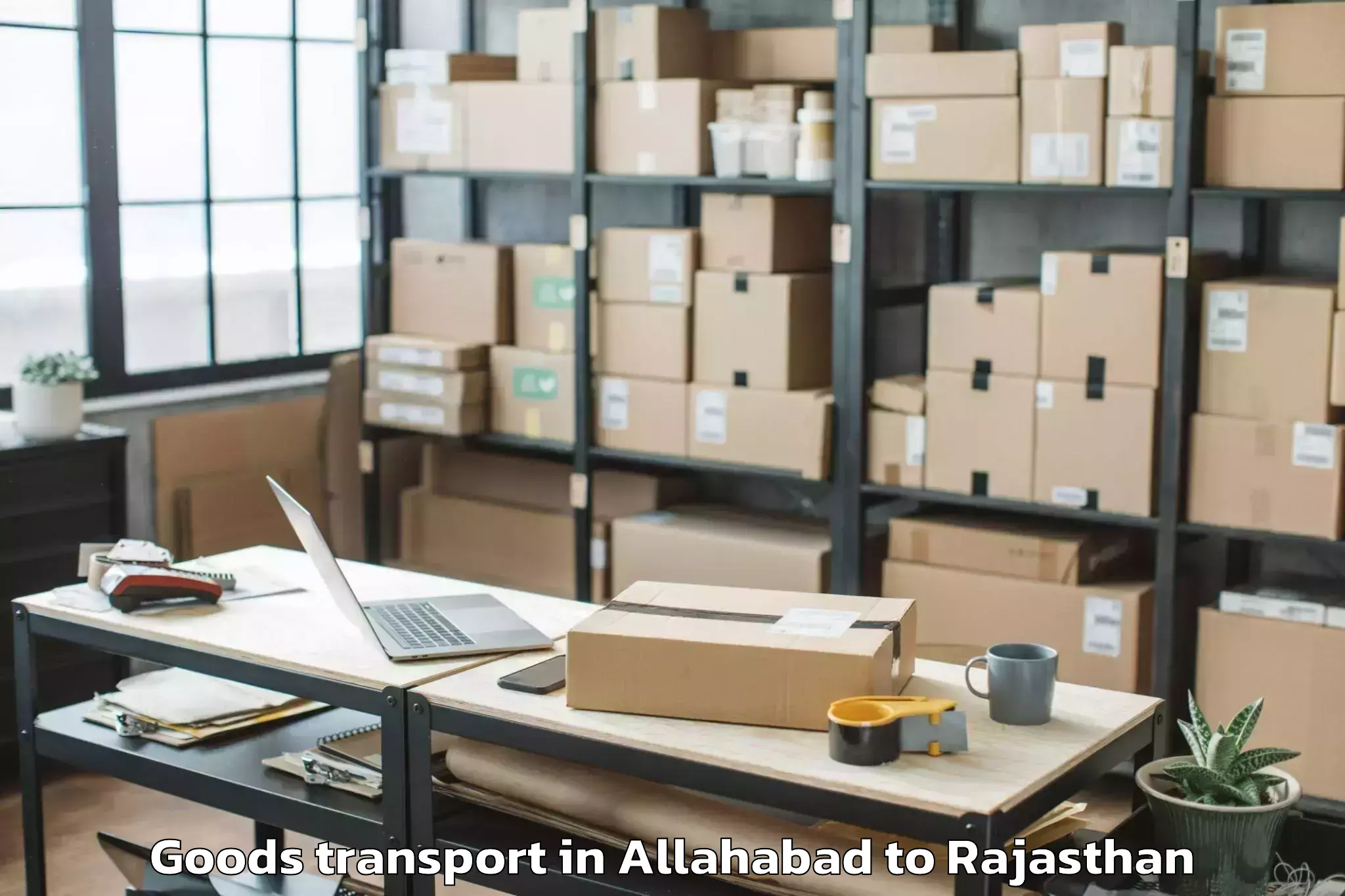 Easy Allahabad to Reengus Goods Transport Booking